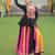 BLACK MULTICOLOR KUTCHI GAMTHI WORK RAYON NAVRATRI STITCHED LEHENGA CHOLI