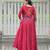 MAROON KUTCHI GAMTHI THREAD EMBROIDERED RAYON NAVRATRI  STITCHED LEHENGA CHOLI KOTI
