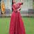 MAROON KUTCHI GAMTHI THREAD EMBROIDERED RAYON NAVRATRI  STITCHED LEHENGA CHOLI KOTI