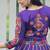 PURPLE KUTCHI GAMTHI THREAD EMBROIDERED RAYON NAVRATRI  STITCHED LEHENGA CHOLI KOTI