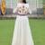 WHITE KUTCHI GAMTHI THREAD EMBROIDERED RAYON NAVRATRI  STITCHED LEHENGA CHOLI KOTI