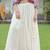 WHITE KUTCHI GAMTHI THREAD EMBROIDERED RAYON NAVRATRI  STITCHED LEHENGA CHOLI KOTI