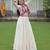 WHITE KUTCHI GAMTHI THREAD EMBROIDERED RAYON NAVRATRI  STITCHED LEHENGA CHOLI KOTI