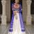 BLUE WHITE PRINT KUTCHI GAMTHI COTTON NAVRATRI STITCHED LEHENGA CHOLI