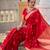 Red Soft Silk Blend Saree With Zari Weaving Meenakari Design
