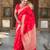 Red Soft Silk Blend Saree With Zari Weaving Meenakari Design