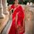 Red Soft Silk Blend Saree With Zari Weaving Meenakari Design