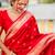 Red Soft Silk Blend Saree With Zari Weaving Meenakari Design