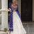 BLUE WHITE PRINT KUTCHI GAMTHI COTTON NAVRATRI STITCHED LEHENGA CHOLI