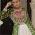 GREEN WHITE PRINT KUTCHI GAMTHI COTTON NAVRATRI STITCHED LEHENGA CHOLI