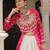 PINK WHITE PRINT KUTCHI GAMTHI COTTON NAVRATRI STITCHED LEHENGA CHOLI
