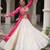 PINK WHITE PRINT KUTCHI GAMTHI COTTON NAVRATRI STITCHED LEHENGA CHOLI