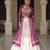 PURPLE WHITE PRINT KUTCHI GAMTHI COTTON NAVRATRI STITCHED LEHENGA CHOLI