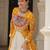 YELLOW WHITE PRINT KUTCHI GAMTHI COTTON NAVRATRI STITCHED LEHENGA CHOLI