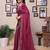 Pink shimmer fabric diamond work saree with unstitched blouse
