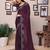 Purple shimmer fabric diamond work saree with unstitched blouse