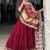Maroon Georgette Digital Printed Festival Wear Lehenga Choli