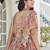 Beige Digital Printed with Dori and Zari embroidered Chinnon Silk Bollywood lehenga