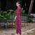 Pink cotton paisley printed straight kurta with afghani salwar