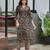 Multicolor cotton floral printed straight kurta with pant