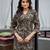 Multicolor cotton floral printed straight kurta with pant