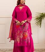 Kabool rouge full work suit set