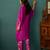 Aster grape premium fusion wear kaftan set