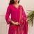 Kabool rouge full work suit set
