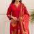 Kabool hibiscus work suit set