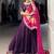 Purple Georgette Gota Patti Work Lehenga Choli With Dupatta