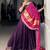 Purple Georgette Gota Patti Work Lehenga Choli With Dupatta