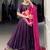 Purple Georgette Gota Patti Work Lehenga Choli With Dupatta