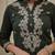 Dark Green Embroidered Cotton Suit Set with Dupatta