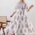 White Floral Printed Cotton Suit Set