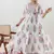White Floral Printed Cotton Suit Set