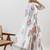 White Floral Printed Cotton Suit Set