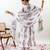 White Floral Printed Cotton Suit Set