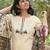 Off White Embroidered Cotton Flex Kurta and Pant Set with Chanderi Dupatta