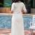 Off White Embroidered Cotton Kurta and Pant Set