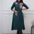 Green Embroidered Cotton Kurta and Pant Set