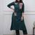 Green Embroidered Cotton Kurta and Pant Set