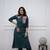 Green Embroidered Cotton Kurta and Pant Set