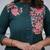 Green Embroidered Cotton Kurta and Pant Set