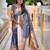 Grey soft silk blend saree with zari weaving meenakari design