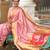 Bebby pink silk blend saree with paithani rich weaved pallu and blouse