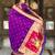 Magenta silk blend saree with paithani rich weaved pallu and blouse