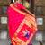 Rani pink silk blend saree with paithani rich weaved pallu and blouse
