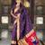Wine silk blend saree with paithani rich weaved pallu and blouse