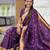 Wine silk blend saree with paithani rich weaved pallu and blouse