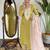 Yellow sequence embroidery viscos kurta set with printed chanderi dupatta for women